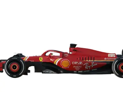 F1 Ferrari SF24 EVO 2024 3D model