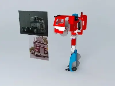 Unfinished optimus prime model Free 3D model