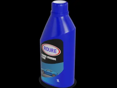 Oil and lubricants Car Care - Oil and Lubricants Low-poly 3D model