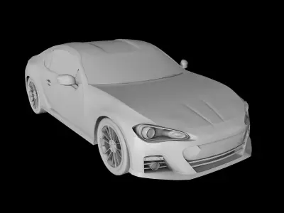 Toyota 86 sports car 3D model