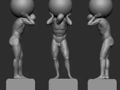 Atlas Statue printable 3D print model