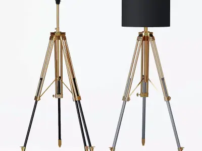 Webcam Light Stand 3D model