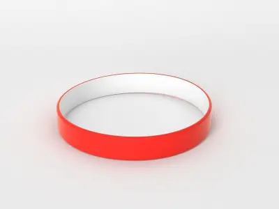 Wristband orange ring 3D model