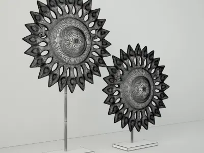 Thai Ceiling Decorations 3D model