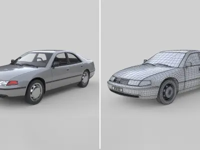 Generic Sedan Car 1994 3D model