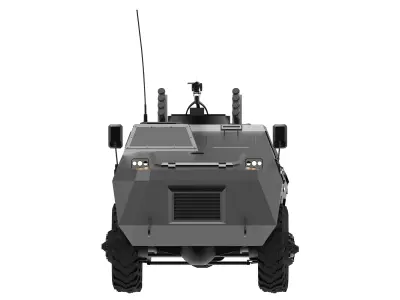 PANSHER Low-poly 3D model