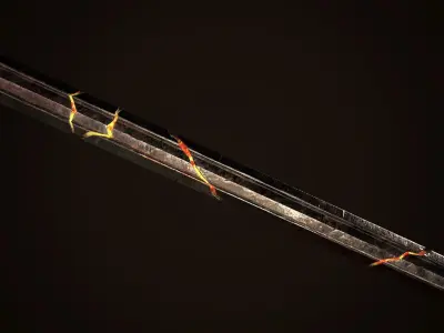Sword 02 Low-poly 3D model