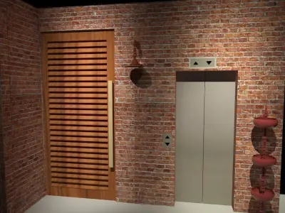 door design  Free 3D model