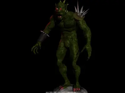 Monster reptile 3D model