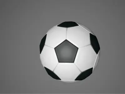 Soccer Ball Low Poly Low-poly 3D model