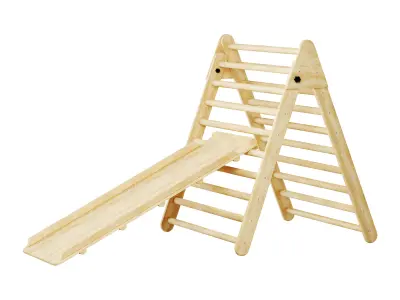Childrens wooden pikler Varnish 3D model