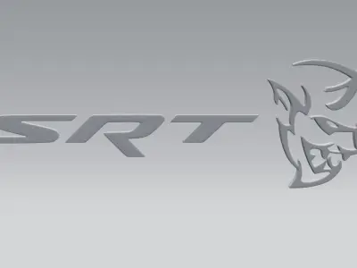 SRT demon logo 3D model