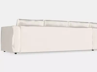VIMLE Corner sofa 5-seat 9 Low-poly 3D model