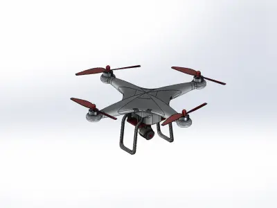 Unmanned aerial vehicle 3D print model