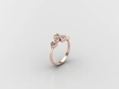 Solitaire Ring Version 1 SR23 3D model