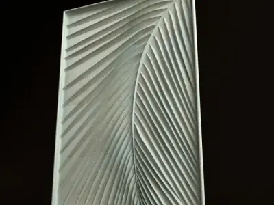 Coconut Leaft Ornament 001 Free 3D model