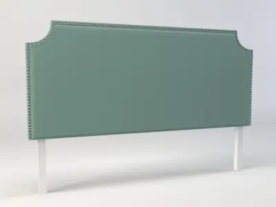 nailhead - headboard - king size headboard - modern headboard Low-poly 3D model