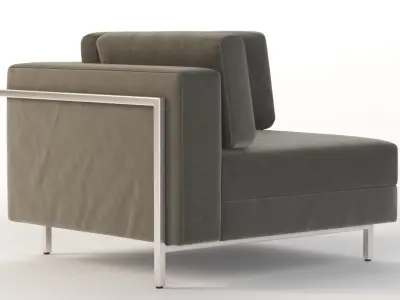 Davenport Sectional sofa Corner Module 3D model