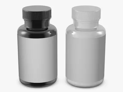 Vitamin Bottle 3D model