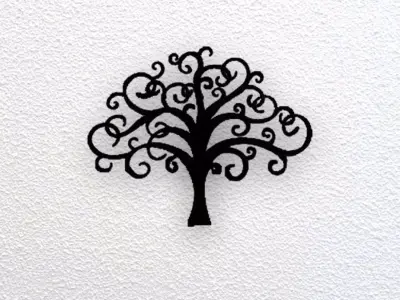 Tree Wall Art 3D print model 8
