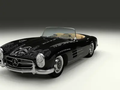Mercedes 300SL Roadster W198 3D model