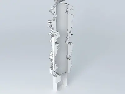 Vertical garden Decoration Free 3D model