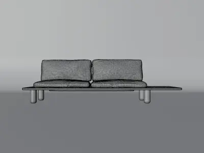 Japanese Sofa - High-Quality 3D Model 3D model