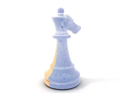 Ivory Chess Knight model pack Low-poly 3D model
