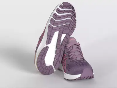 ASICS Womens GT 1000 11 Running Shoes Low-poly 3D model