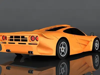 mclaren f1 Low-poly 3D model