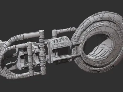 space equipment node 00251 3D model