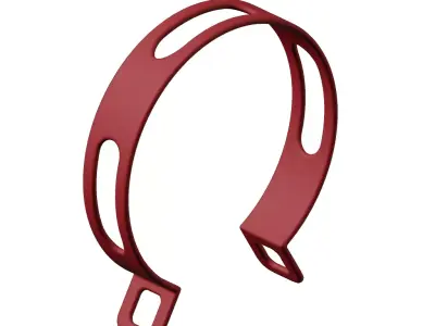 Plastic Bike Silencer Bracket Toy 3D model