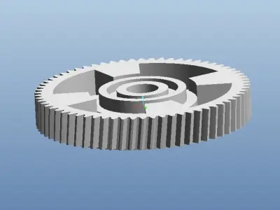 Power window gear for car Chevrolet Niva 3D model