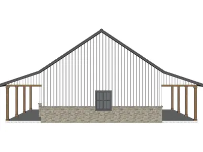 Barndominium House 07 -Archimple LLC 3D model