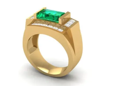 LUXURY DIAMOND RING 43 3D print model