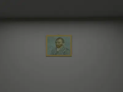 Van gogh wall frame Free low-poly 3D model