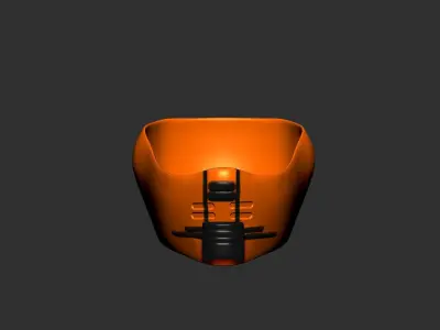 helmet high poly sculpt 3d printable ver 7 3D model 3D model 10