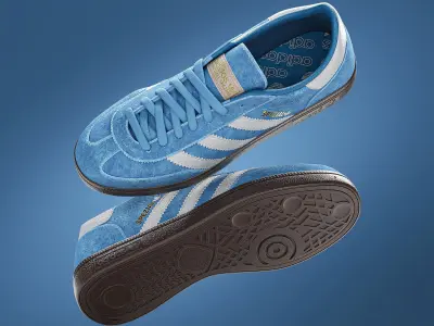 Adidas Spezial Low-poly 3D model
