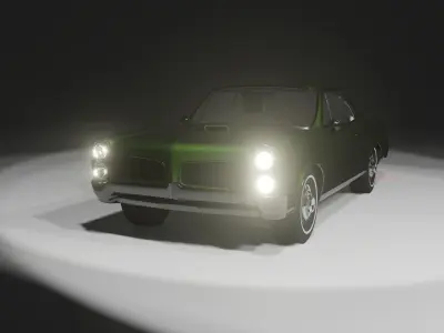 Muscle Car Late 1960s Era 3D model