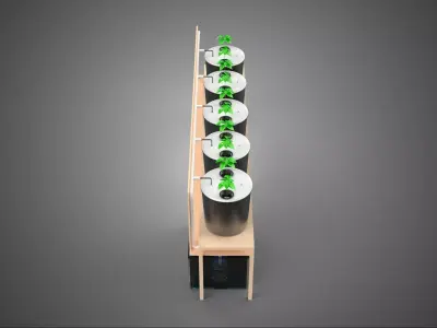 HYDROPONIC GROWTH PLANT FARMING BUCKET DUTCH BATO SYSTEM GARDEN 3D model