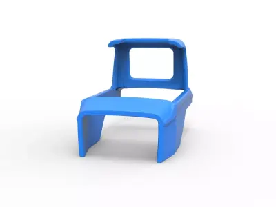 Shell of Vintage Supermodified stock car Version 2 Scale 1 to 25 3D print model