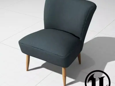 Cocktail Chair Northmore Major UE4 Low-poly 3D model