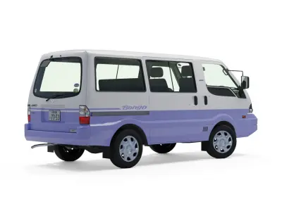 Mazda Bongo 2000 Low-poly 3D model