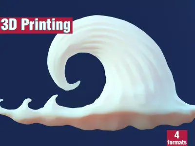 Decorative Cartoon Stylized Cloud Toy 3D print model