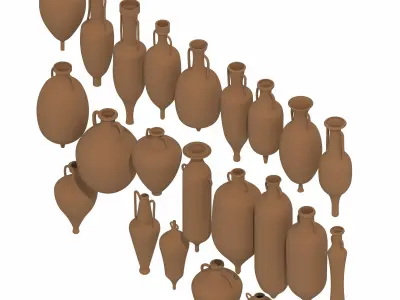 Ceramic Jars 3D model
