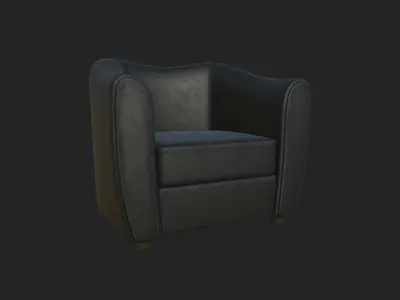 Arm chair Free low-poly 3D model