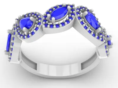 Jewelry Diamond Ring Model RG108 Free 3D print model