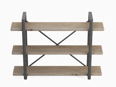 Bookshelf 05 Low-poly 3D model