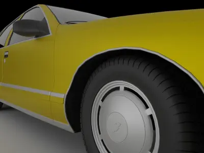 A taxi cab 3D model