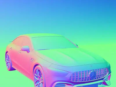 Mercedes Benz AMG GT 63s Detailed 3D model 3D model